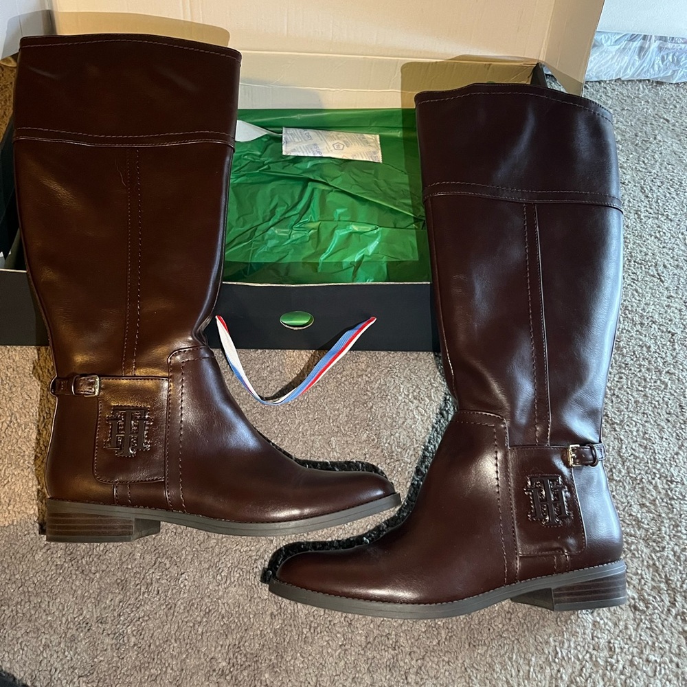 🔥 Tommy Hilfiger TWILISSA Tall Boots 🔥